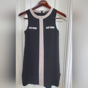 Bordeaux Mod-style Mini Dress